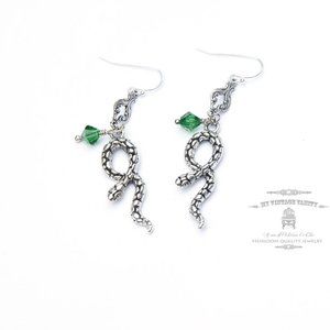 Slytherin Harry Potter Inspired Earrings